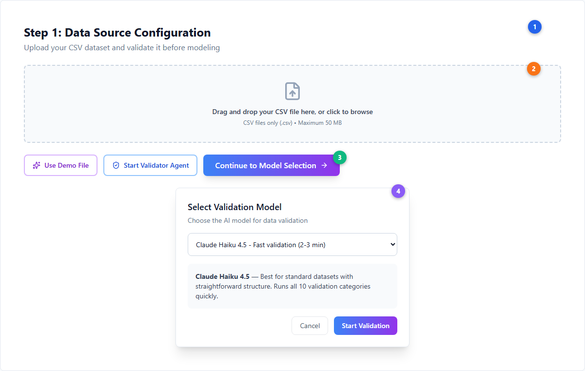 Triggering the Data Validator
