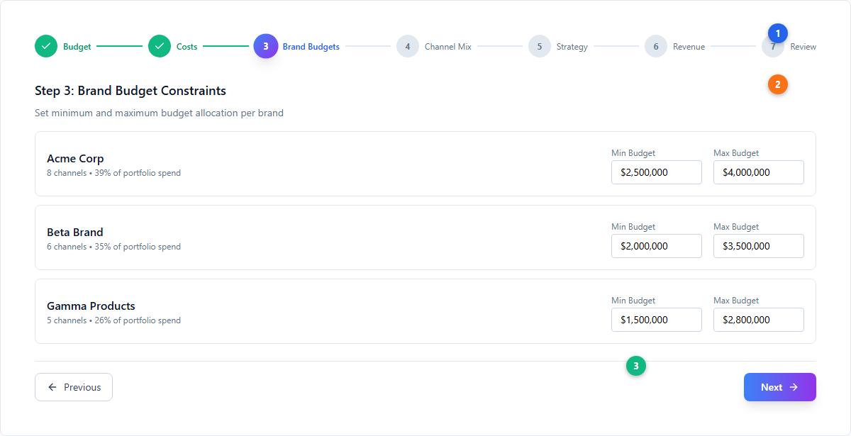 Portfolio Optimizer wizard